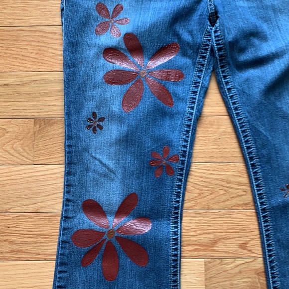 Silver brand jeans Suki size 36 - hand painted - Picture 3 of 5